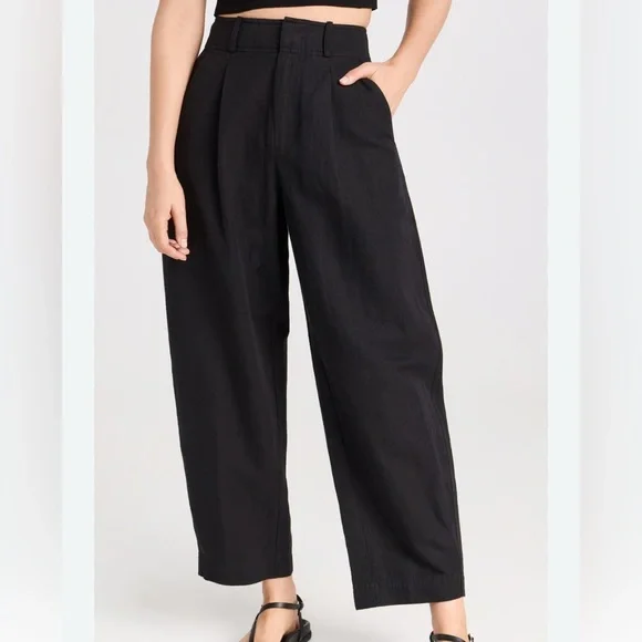 Everlane Black Wide-Leg Trouser Women's Pants - Picture 1 of 9